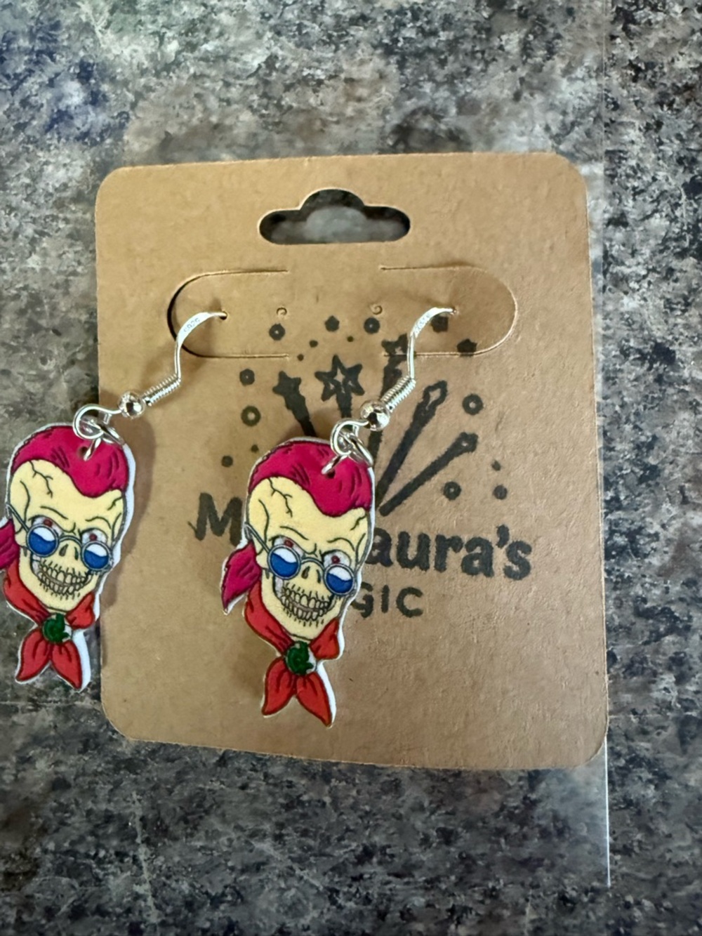 Goosebumps dangle earrings